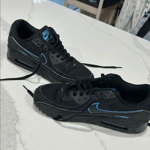 Nike Air Max Men's Black and Blue Shoes